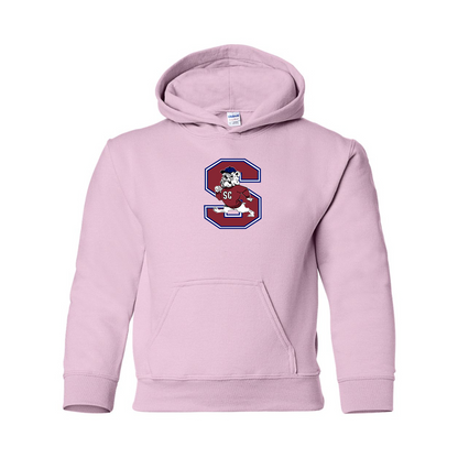 Youth South Carolina State Bulldogs Logo Gildan Heavy Blend  Hooded Sweatshirt