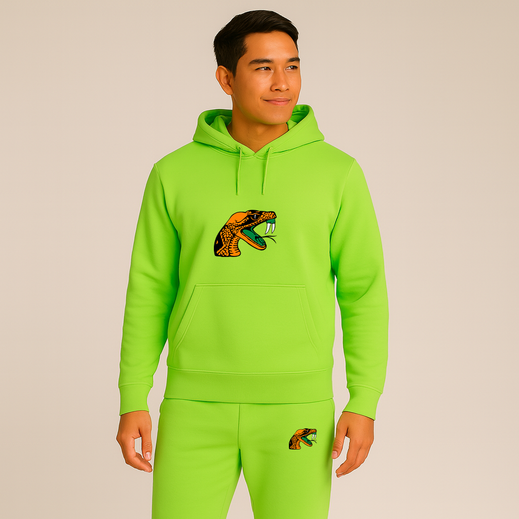 Men's Florida AM Rattlers Logo Hoodie Joggers Set