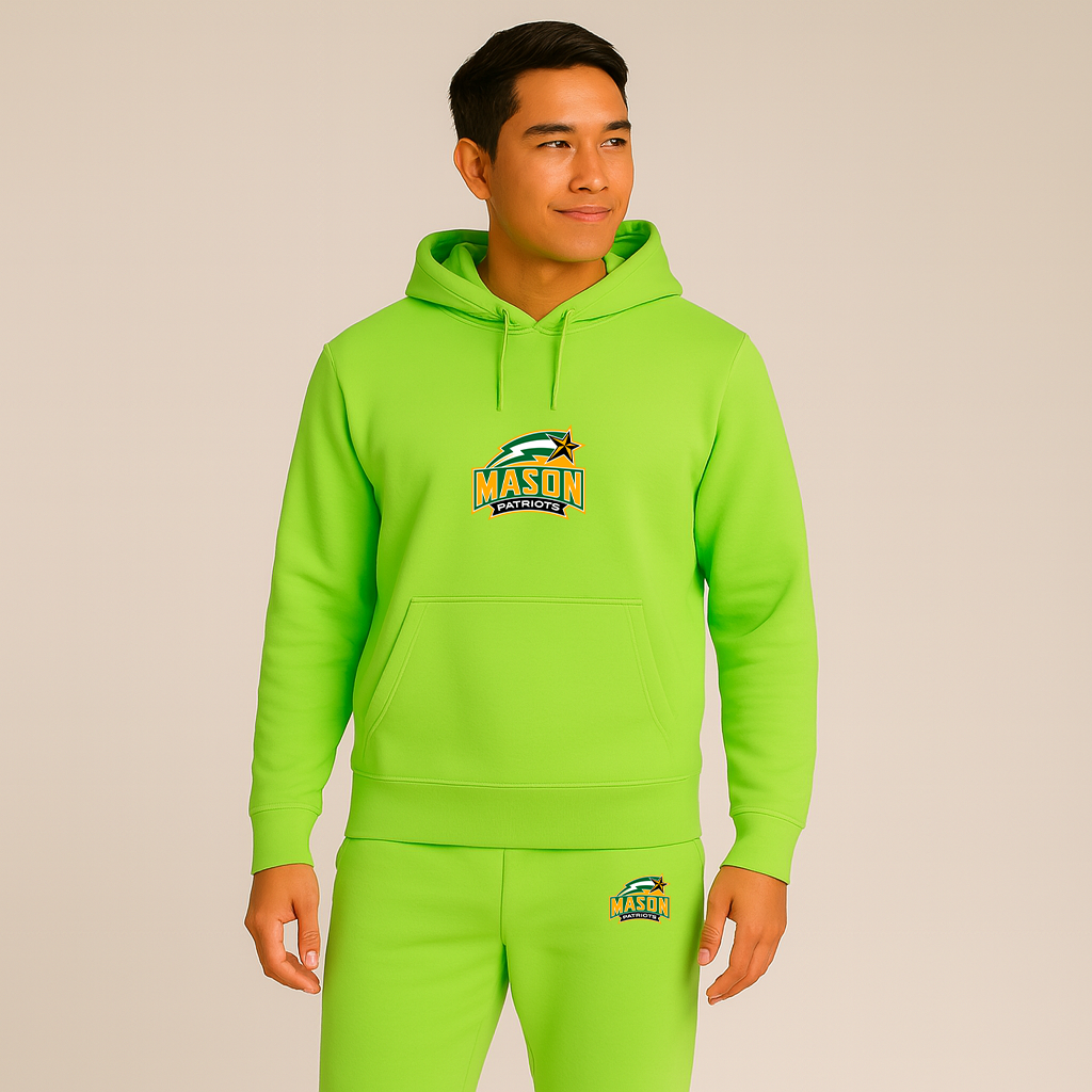 Men's George Mason Patriots Logo Hoodie Joggers Set