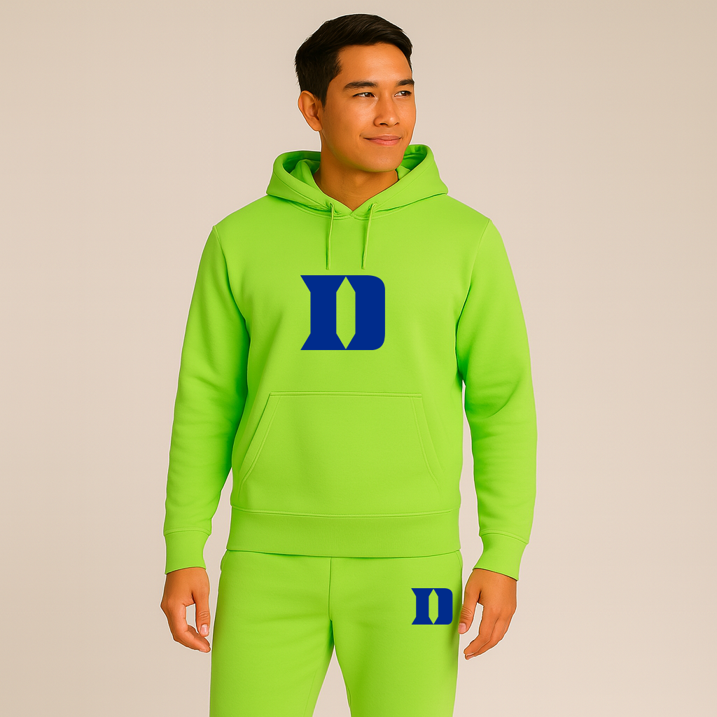 Men's Duke Blue Devils Logo Hoodie Joggers Set