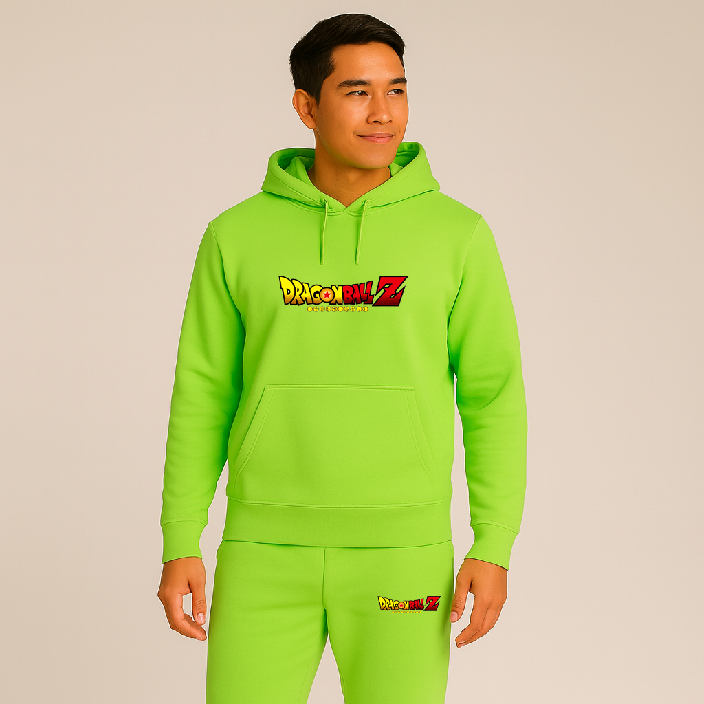 Men's Dragon Ball Z Title Hoodie Joggers Set