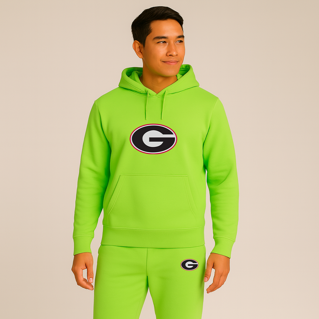 Men's Georgia Bulldogs Logo Hoodie Joggers Set