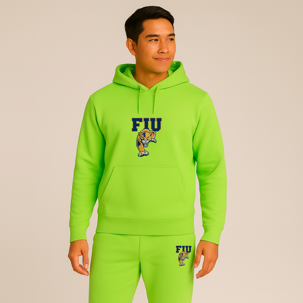 Men's FIU Panthers Logo Hoodie Joggers Set
