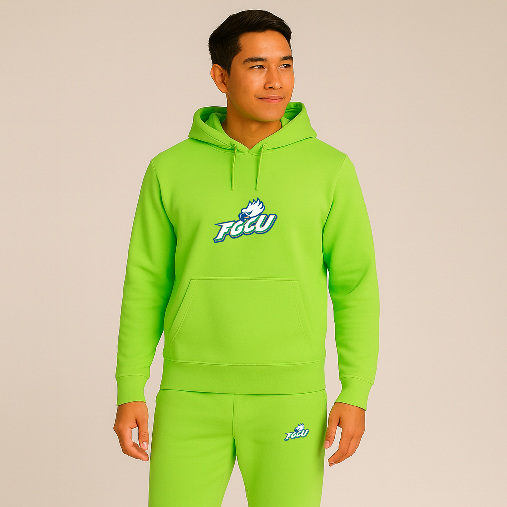 Men's Florida Gulf Coast Eagles Logo Hoodie Joggers Set