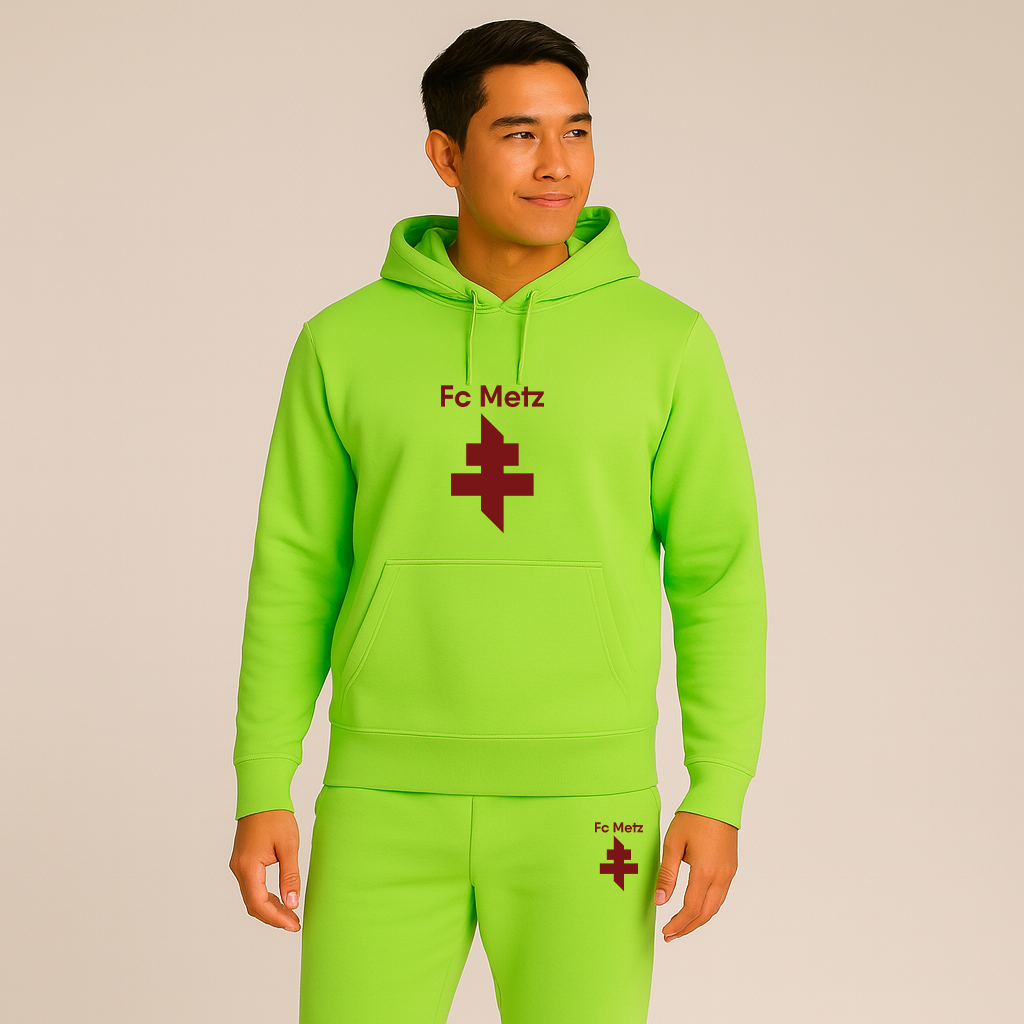 Men's FC Metz Soccer Logo Hoodie Joggers Set