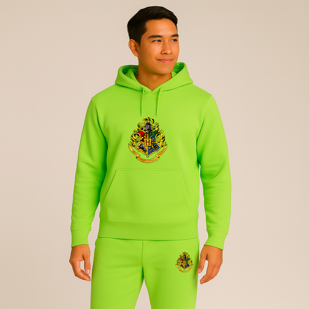 Men's Hogwarts Emblem Harry Potter Movie Hoodie Joggers Set