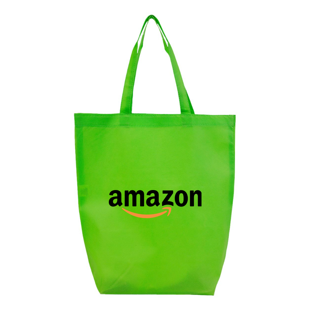 Amazon Logo Q-Tees Non-Woven Gusset Bottom Tote