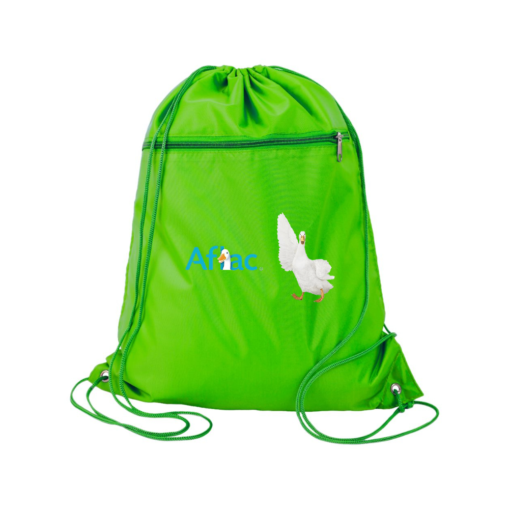 Aflac Logo and Duck Q-Tees - Polyester Cinchpack