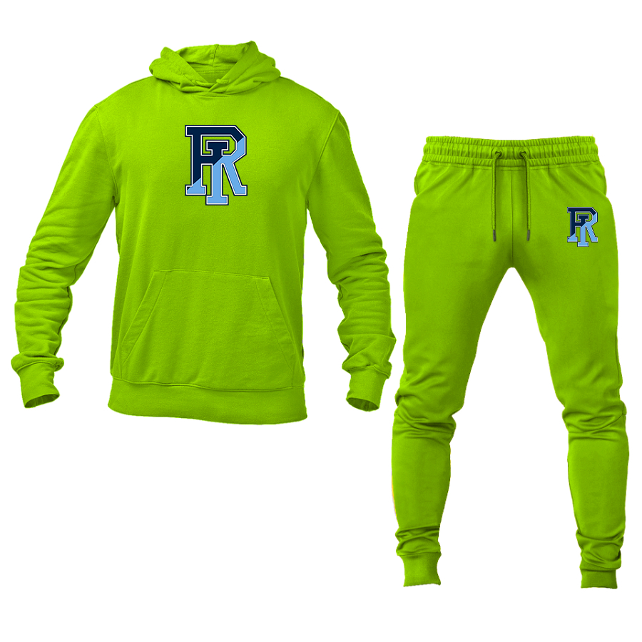 Men's Rhode Island Rams Logo Hoodie Joggers Set