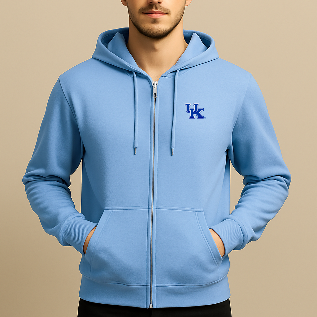 Men's Kentucky Wildcats Logo  Zipper Hoodie