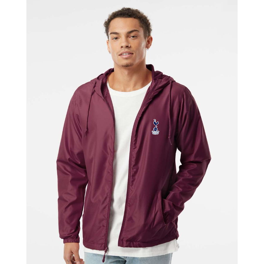 Men’s Tottenham Hotspur F.C. Soccer  - Independent Trading Co. - Lightweight Windbreaker Full-Zip Jacket - EXP54LWZ