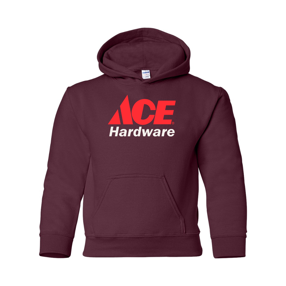 Youth ACE Hardware Logo Gildan Heavy Blend  Hooded Sweatshirt