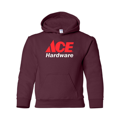 Youth ACE Hardware Logo Gildan Heavy Blend  Hooded Sweatshirt
