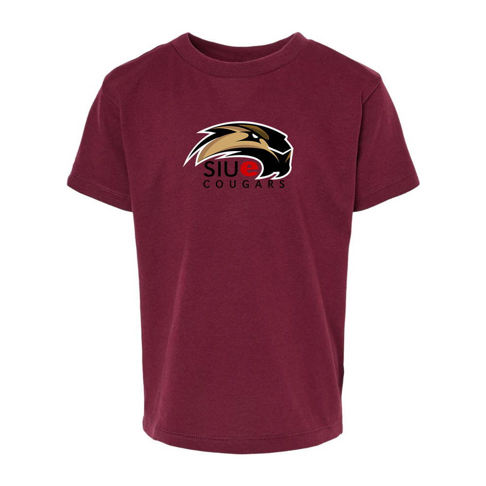 SIU Edwardsville Cougars Logo BELLA  CANVAS Toddler Jersey Tee