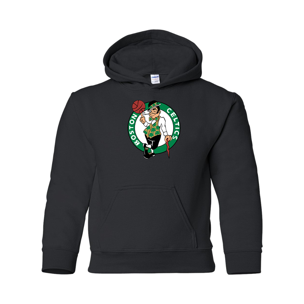 Youth Boston Celtics Logo Gildan Heavy Blend  Hooded Sweatshirt