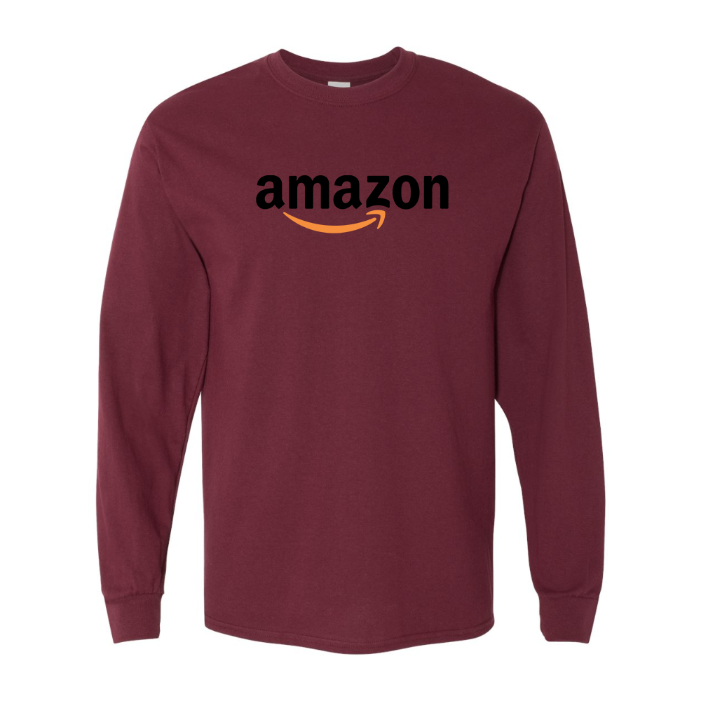 Men's Amazon Logo Gildan Heavy Cotton Long Sleeve T-Shirt