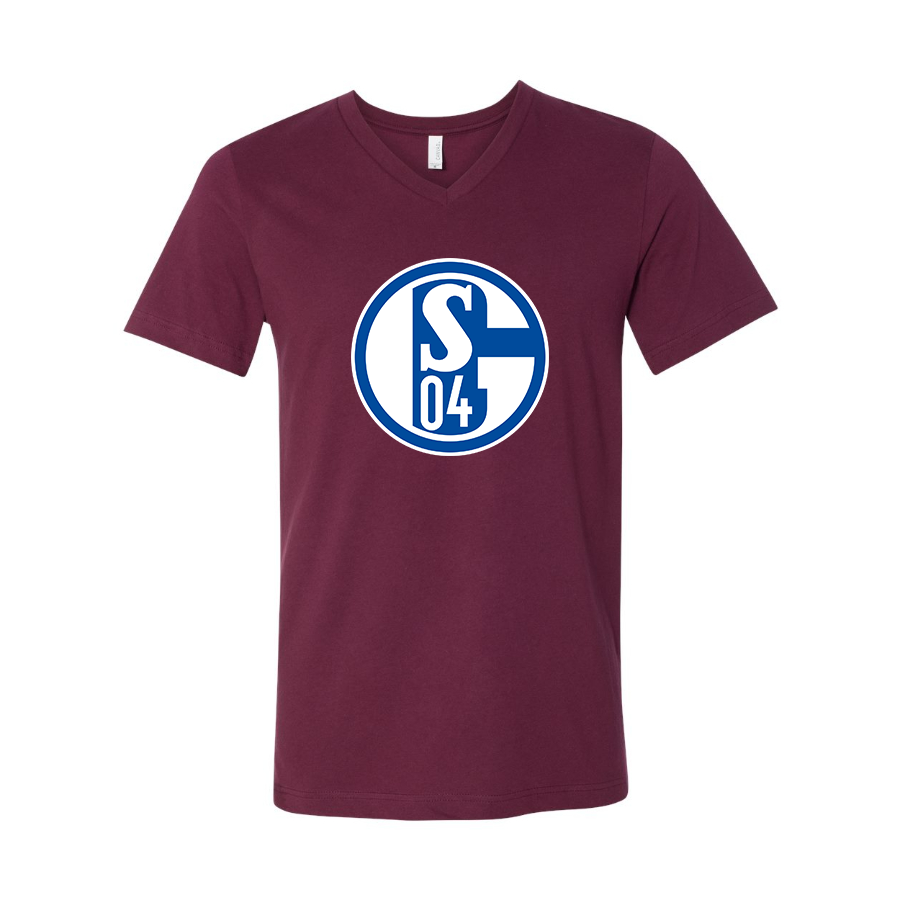 Men’s  Schalke 04 FC - BELLA + CANVAS - Jersey V-Neck Tee - 3005