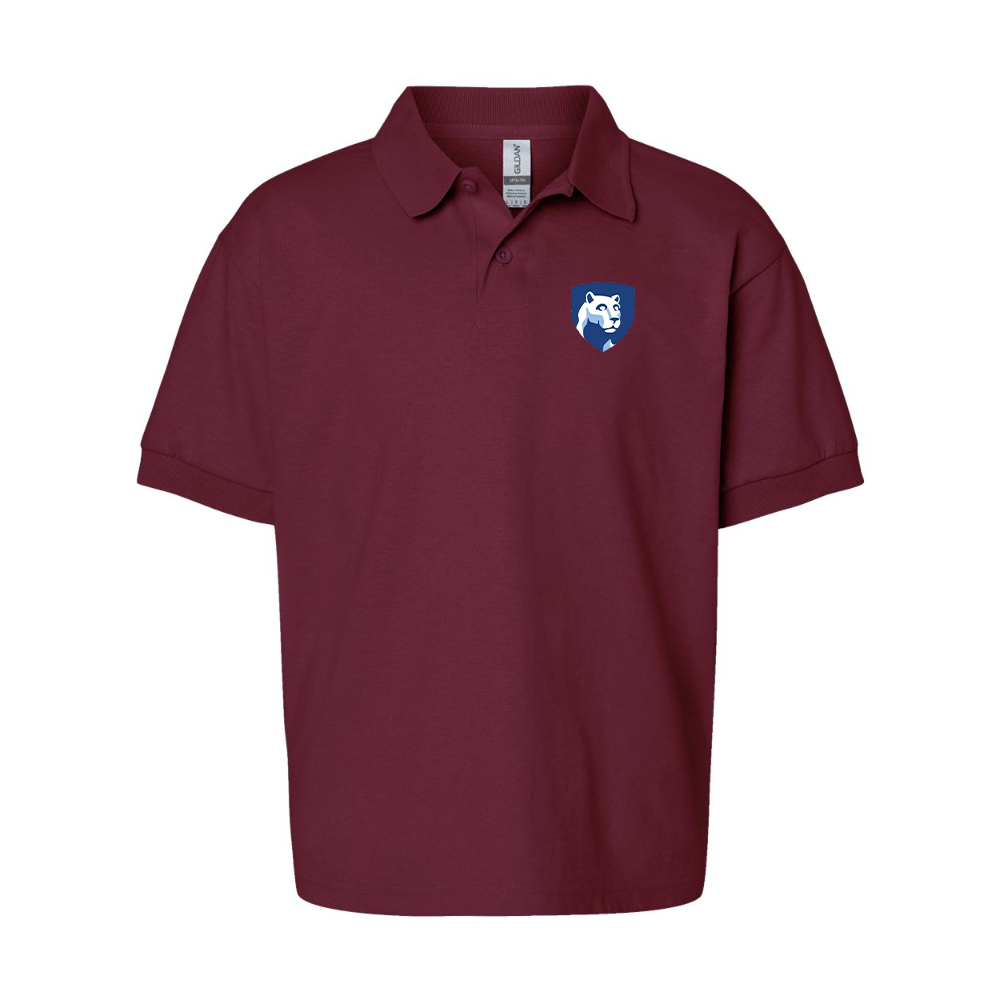 Youth Penn State Symbol Gildan Dry Blend Jersey Polo