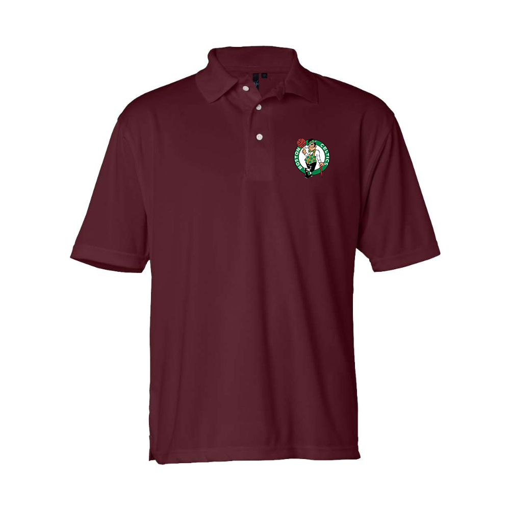 Men's Boston Celtics Logo Sierra Pacific Moisture Free Mesh Polo