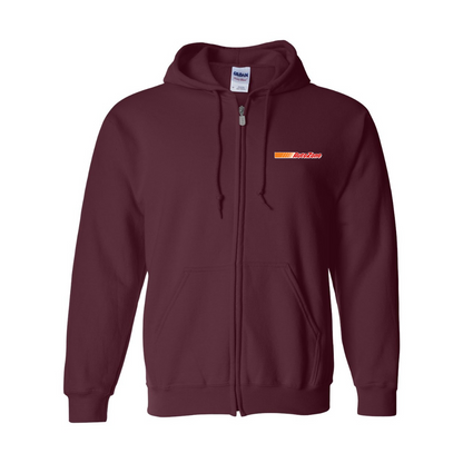 Men's AutoZone Logo Gildan  Heavy Blend Full Zip Hooded Sweatshirt
