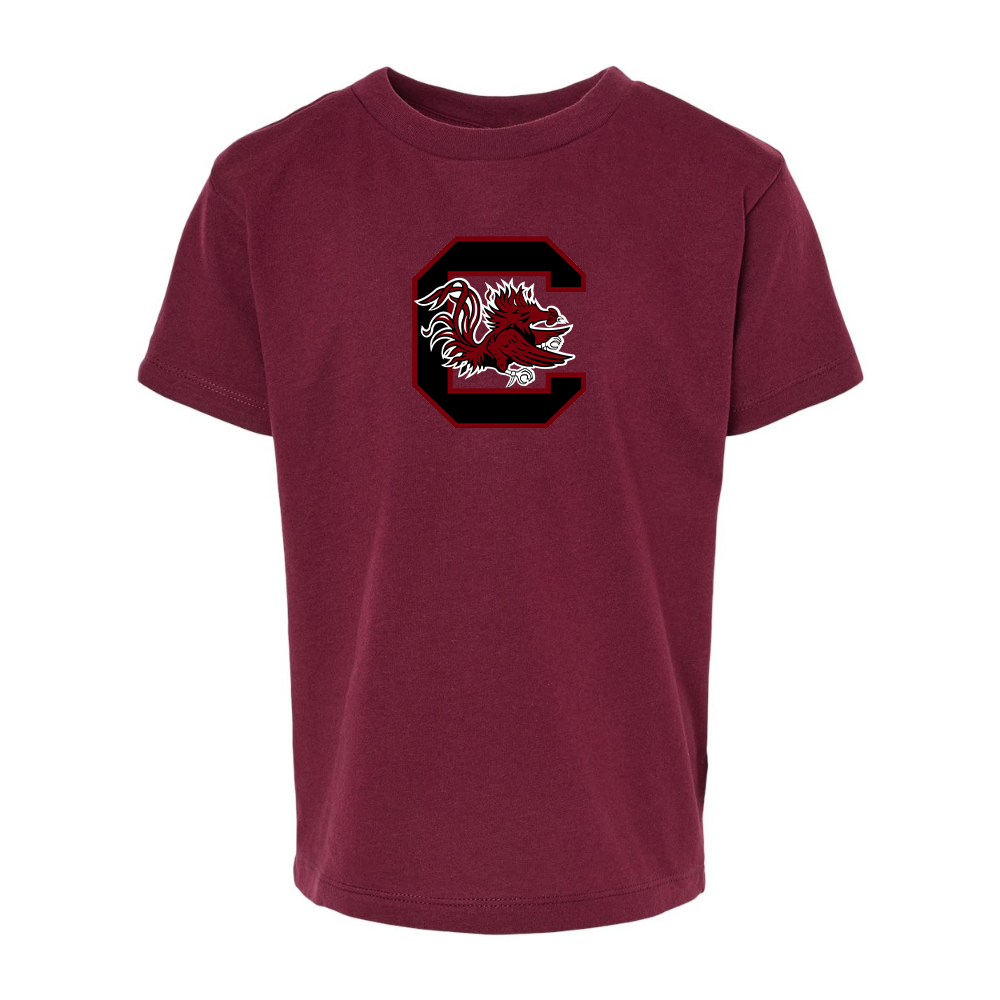 South Carolina Gamecocks Logo BELLA  CANVAS Toddler Jersey Tee