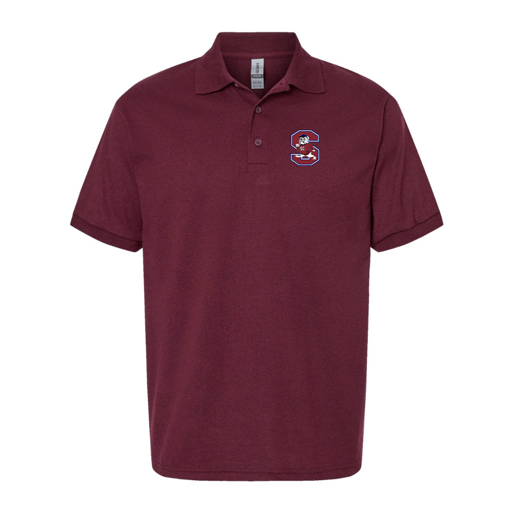 Men's South Carolina State Bulldogs Logo Gildan Dry Blend Jersey Polo