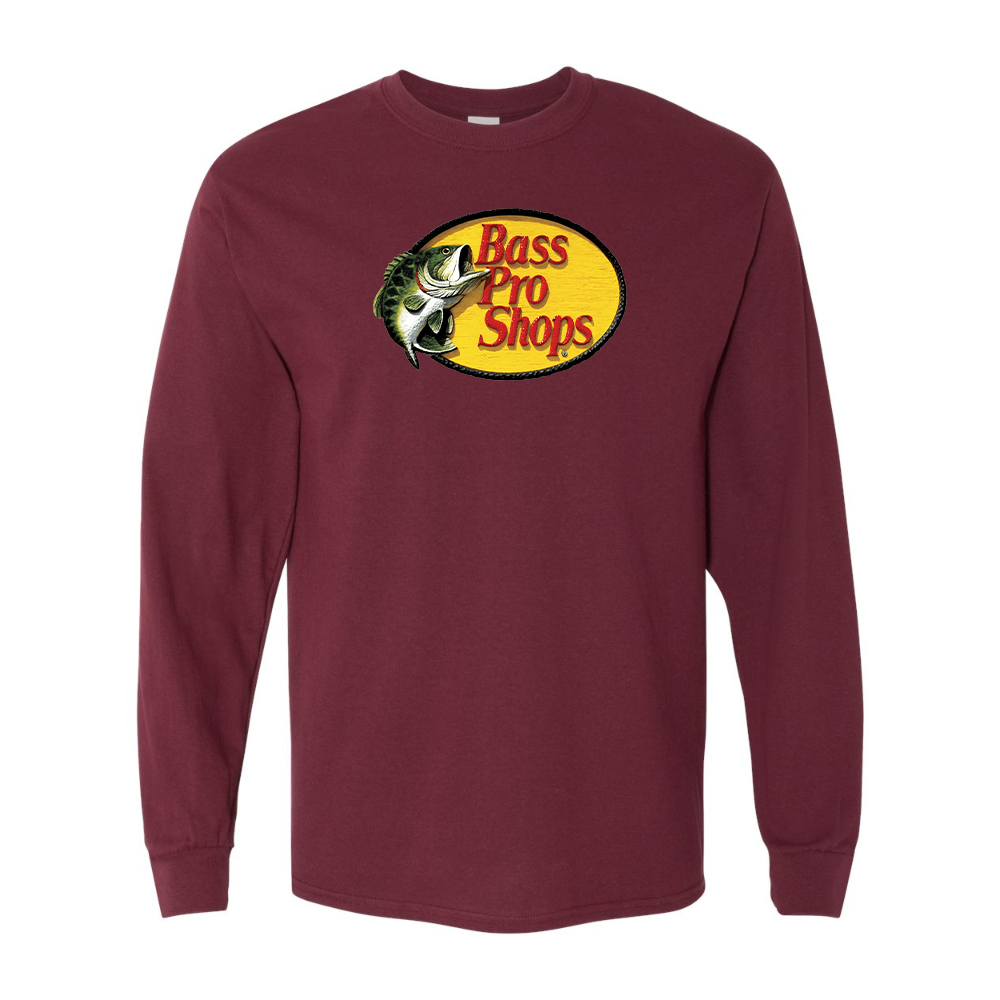 Men's Bass Pro Shops Logo Gildan Heavy Cotton Long Sleeve T-Shirt