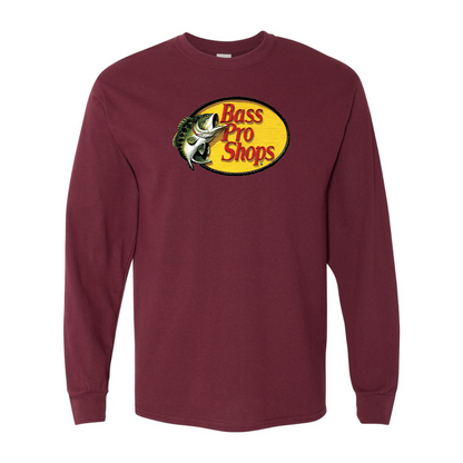 Men's Bass Pro Shops Logo Gildan Heavy Cotton Long Sleeve T-Shirt