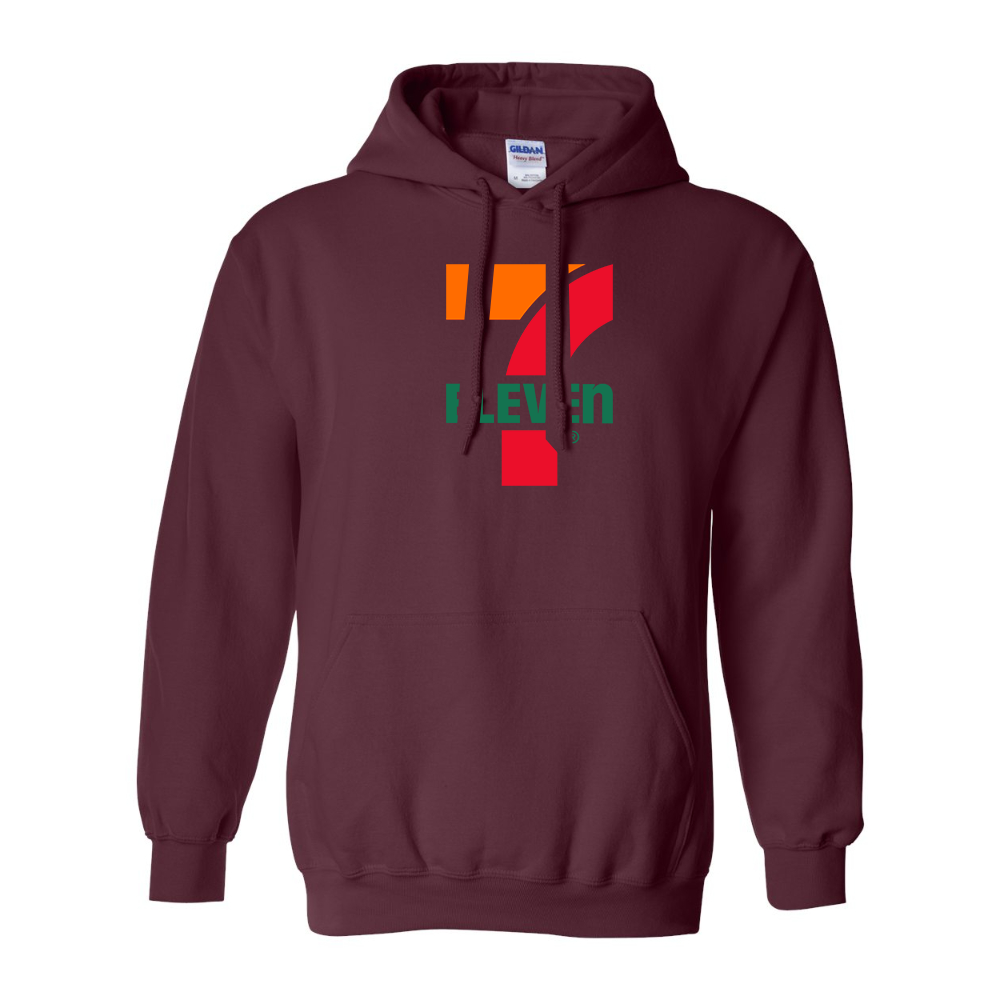 Men's 7 Eleven Logo Gildan  Heavy Blend Hooded Sweatshirt