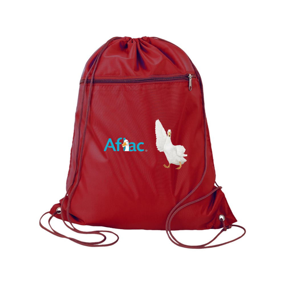 Aflac Logo and Duck Q-Tees - Polyester Cinchpack