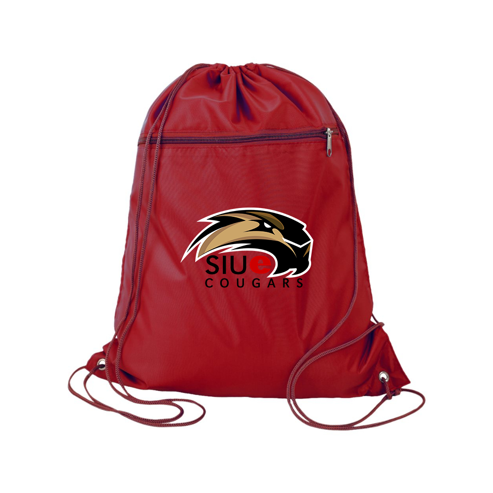 SIU Edwardsville Cougars Logo Q-Tees - Polyester Cinchpack