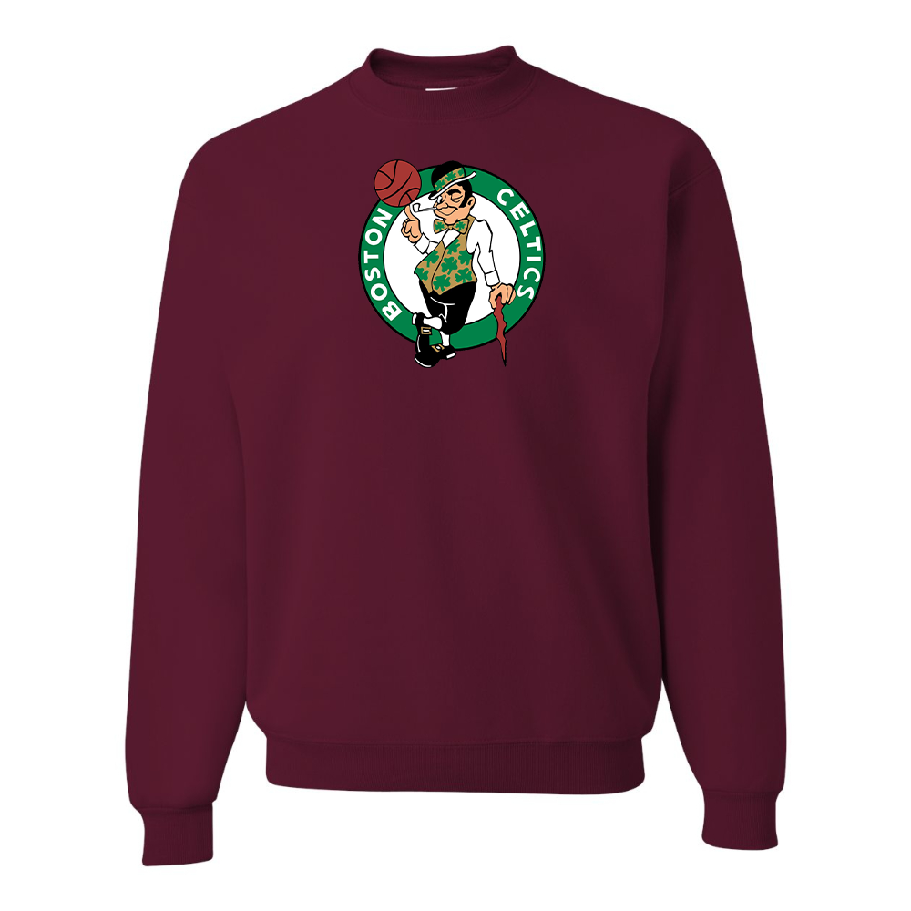 Men's Boston Celtics Logo  JERZEES NuBlend Crewneck Sweatshirt