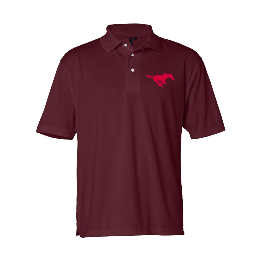 Men's SMU Mustangs Logo Sierra Pacific Moisture Free Mesh Polo