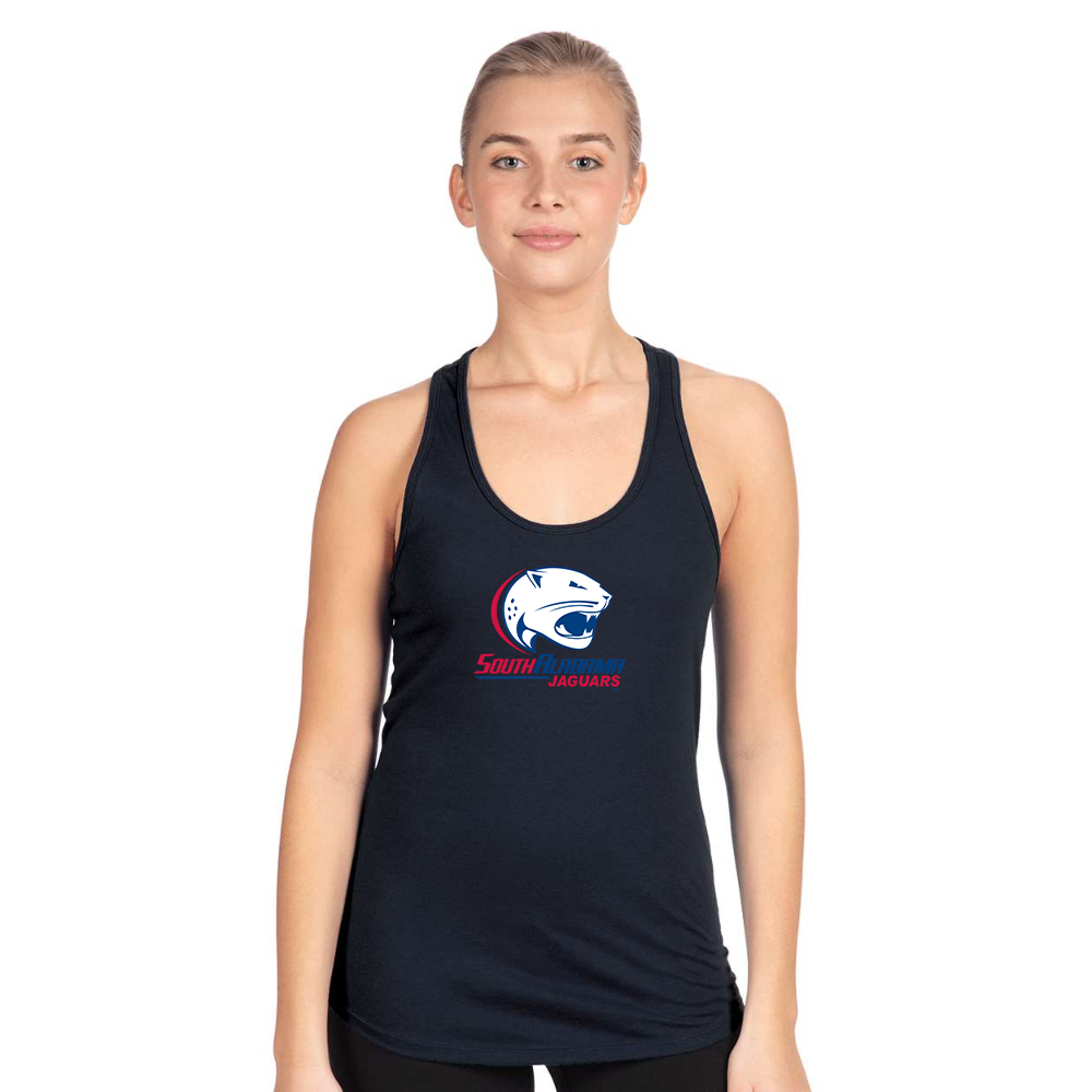 Women's South Alabama Jaguars Logo Next Level Ideal Racerback Tank