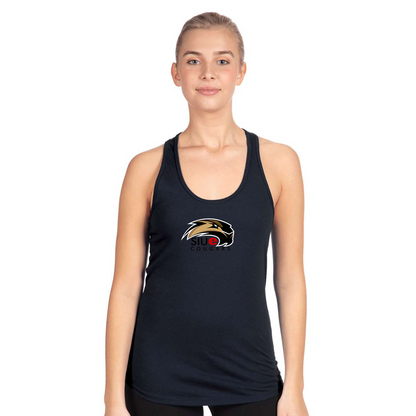 Women's SIU Edwardsville Cougars Logo Next Level Ideal Racerback Tank