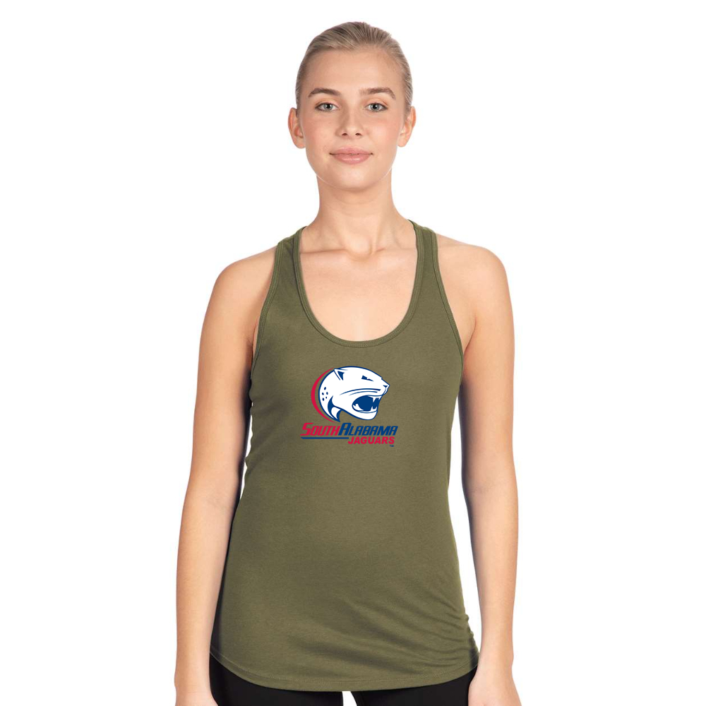 Women's South Alabama Jaguars Logo Next Level Ideal Racerback Tank