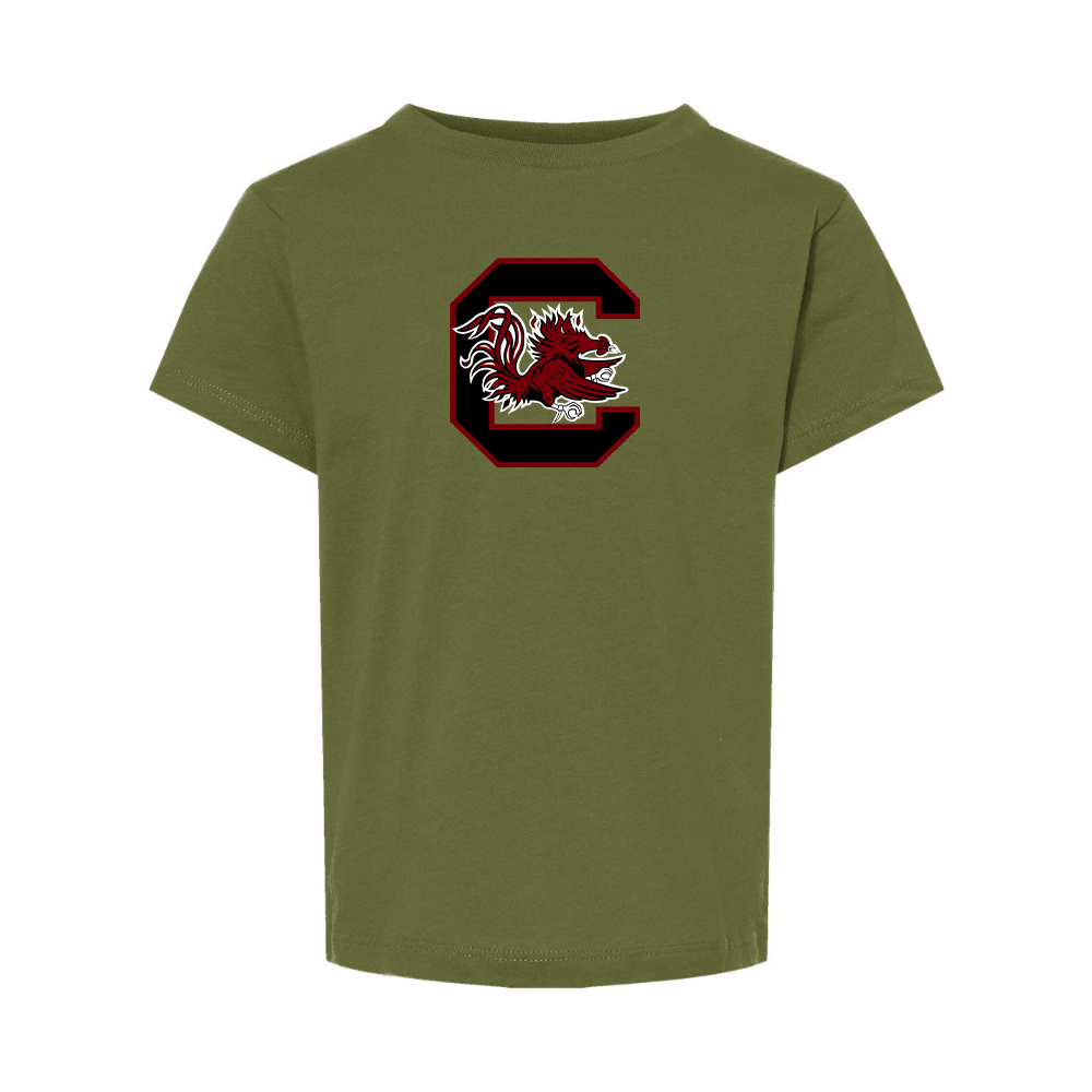 South Carolina Gamecocks Logo BELLA  CANVAS Toddler Jersey Tee