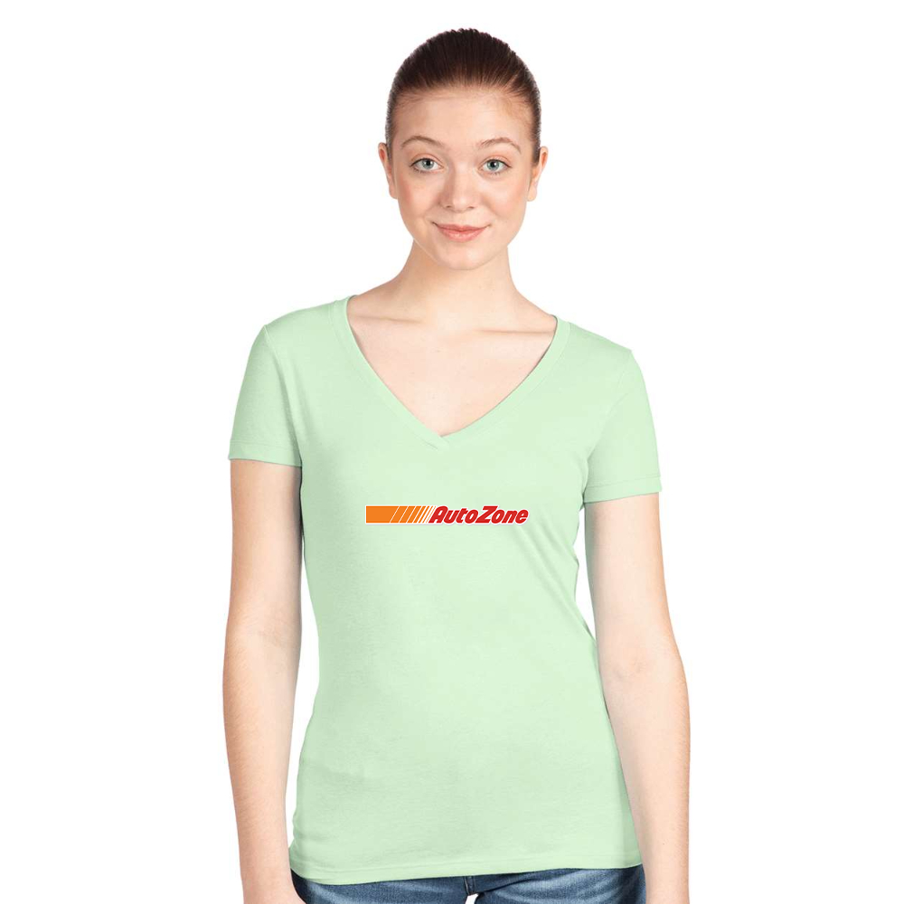Women's AutoZone Logo Next Level V-Neck T-Shirt