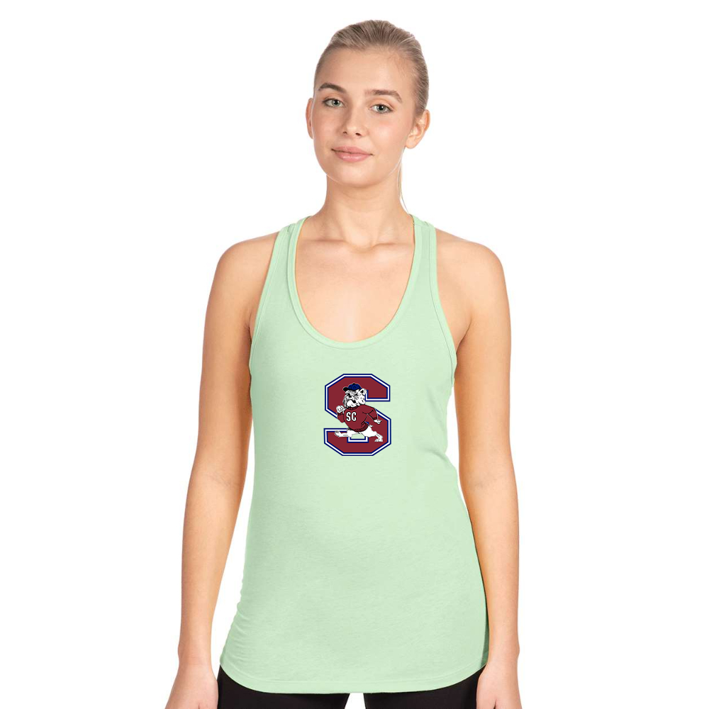 Women's South Carolina State Bulldogs Logo Next Level Ideal Racerback Tank