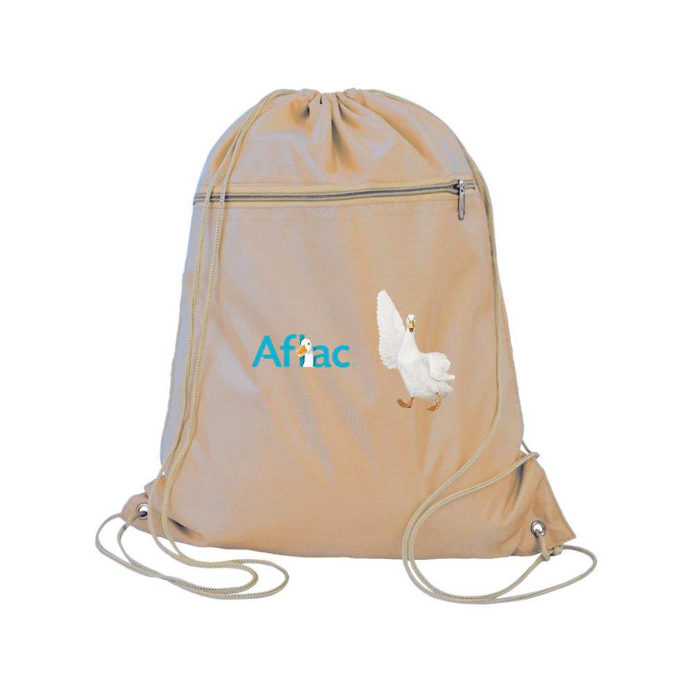 Aflac Logo and Duck Q-Tees - Polyester Cinchpack