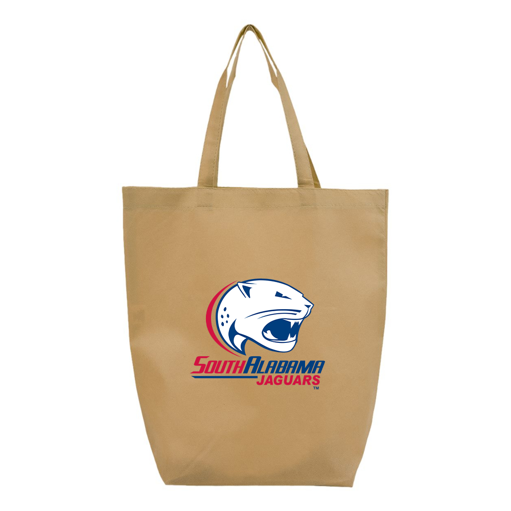 South Alabama Jaguars Logo Q-Tees Non-Woven Gusset Bottom Tote