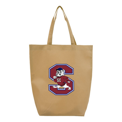South Carolina State Bulldogs Logo Q-Tees Non-Woven Gusset Bottom Tote