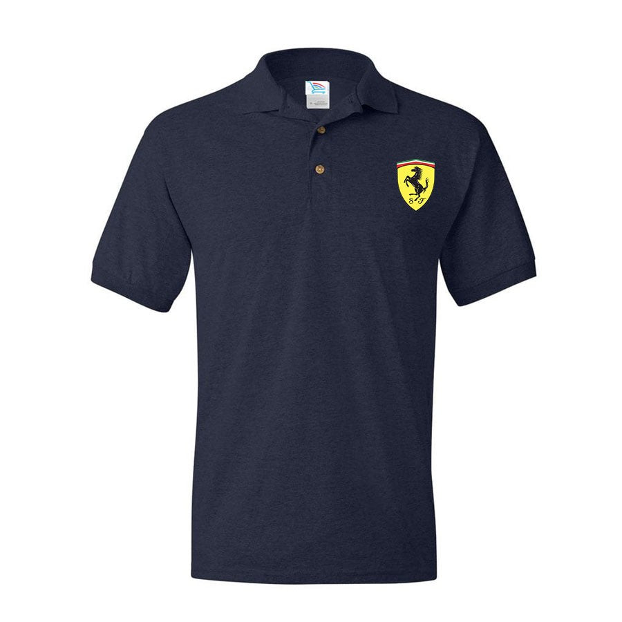 Men’s Ferrari Motorsport Car Dry Blend Polo