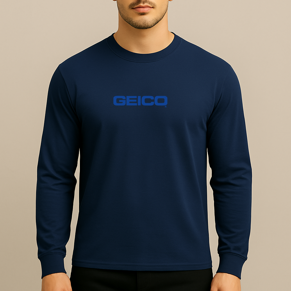Men's Geico Logo Long Sleeve T-Shirt