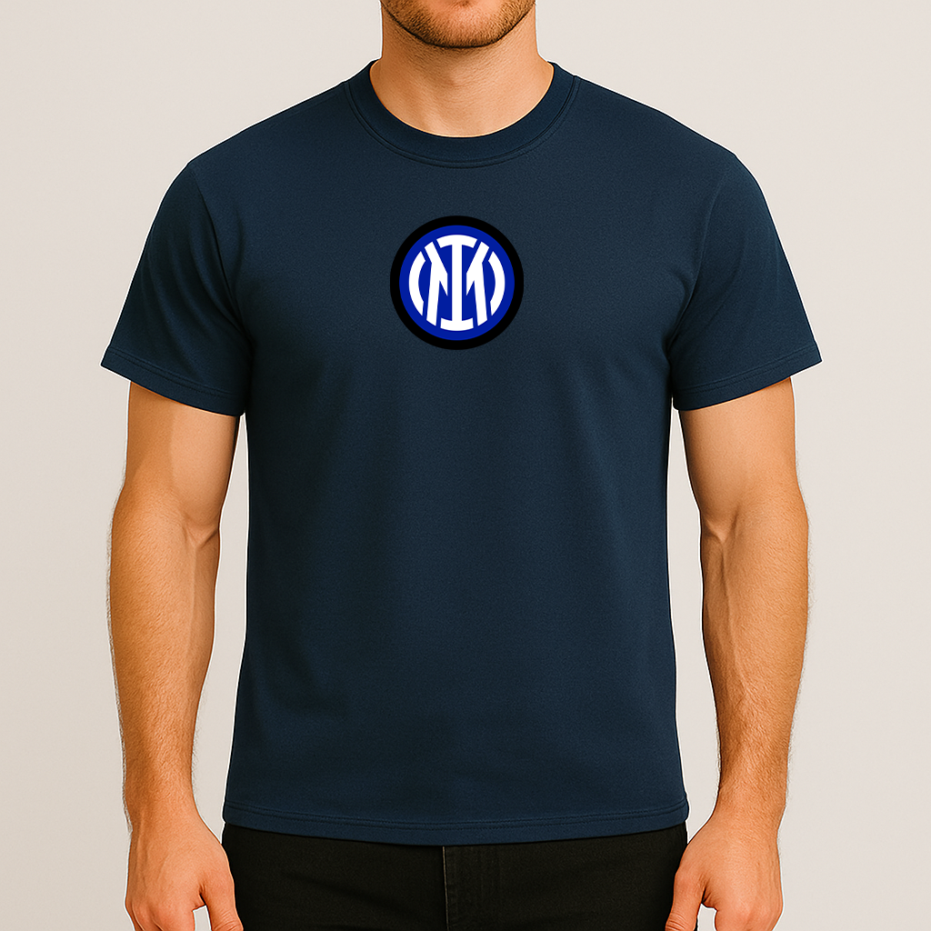Men's Inter Milan 2025 Soccer Logo Cotton T-Shirt