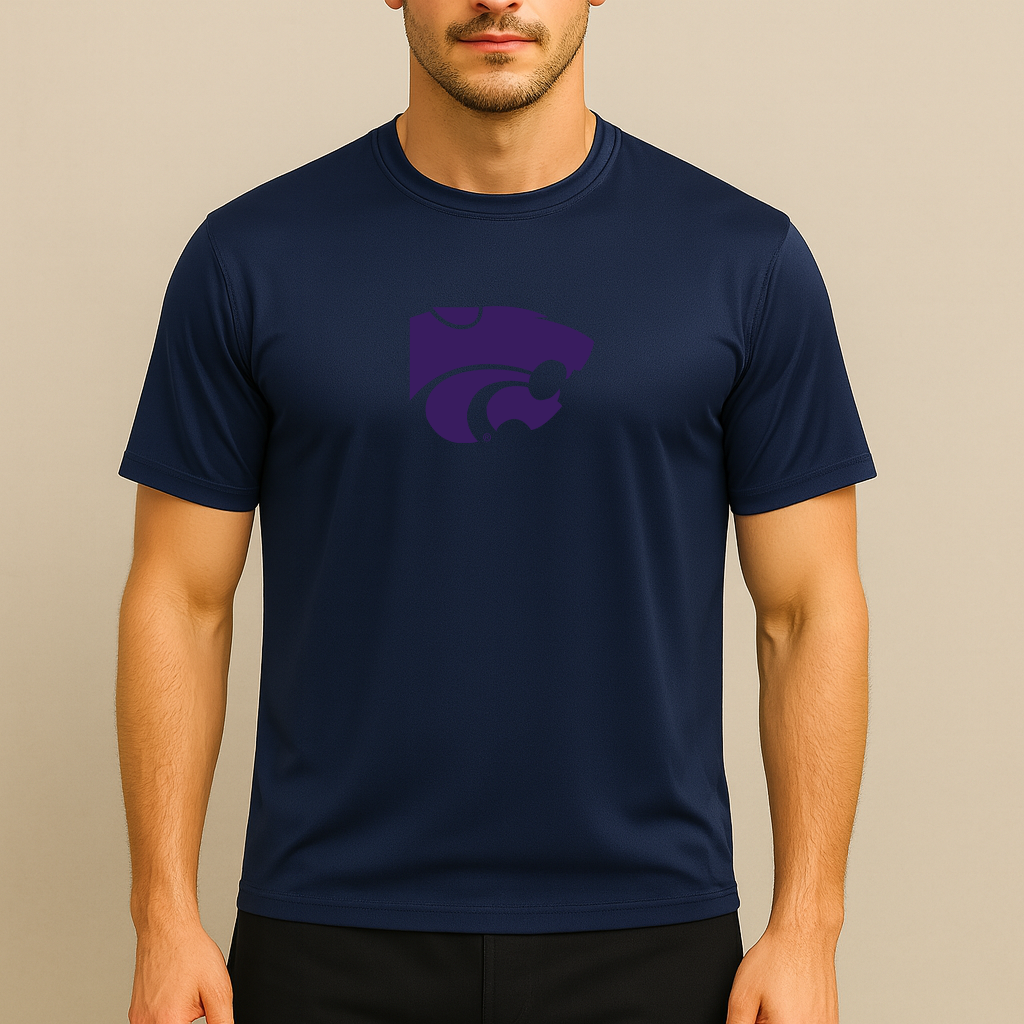 Men's Kansas State Wildcats Logo Polyester T-Shirt