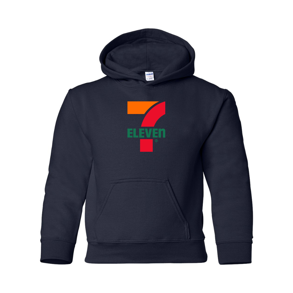 Youth 7 Eleven Logo Gildan Heavy Blend  Hooded Sweatshirt