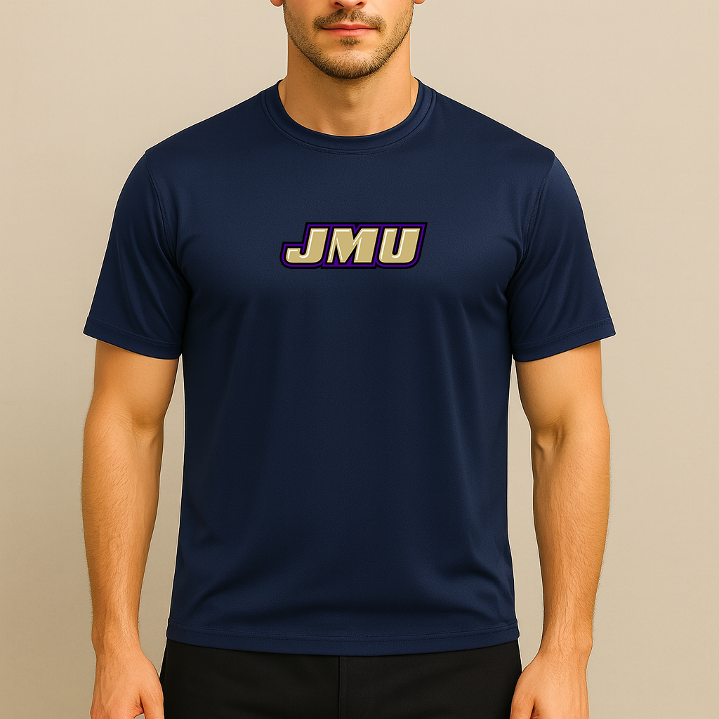 Men's James Madison Dukes Logo Polyester T-Shirt