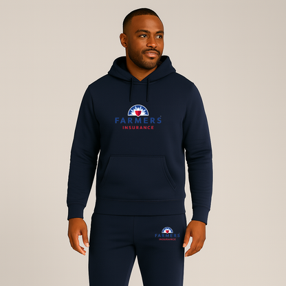 Men's Farmer_s Insurance Logo Hoodie Joggers Set