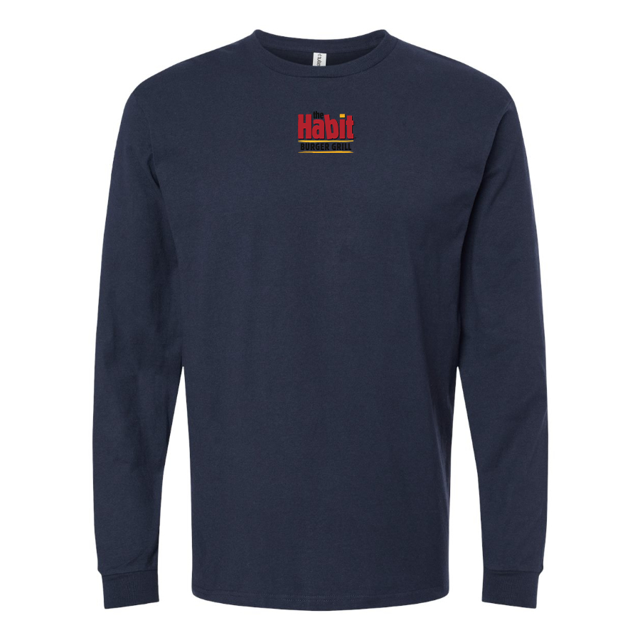 Men's The Habit Burger Grill Logo Long Sleeve T-Shirt